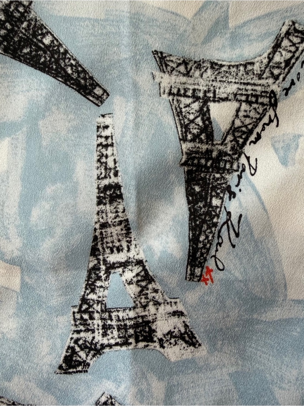 Karl Lagerfeld L Eiffel Tower Print Button-Up Shirt - Picture 8 of 11